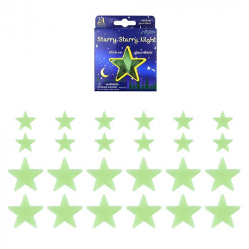 Glow in the Dark Stars Stickers 3 T