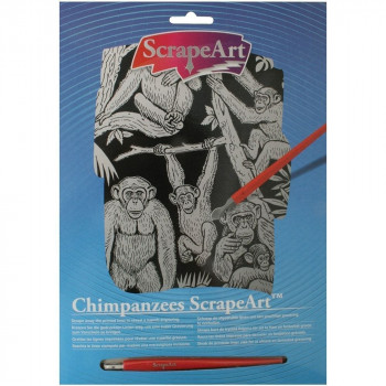 Chimpanzees ScrapeArt 13 ffbebaddeddbcecd