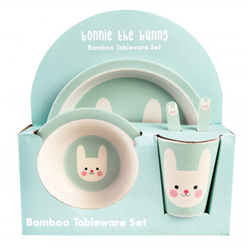 Bonnie the Bunny Tableware 5 Piece Set 13 Bonnie the Bunny Tableware 5 Piece Set - Animal Toy Shop -