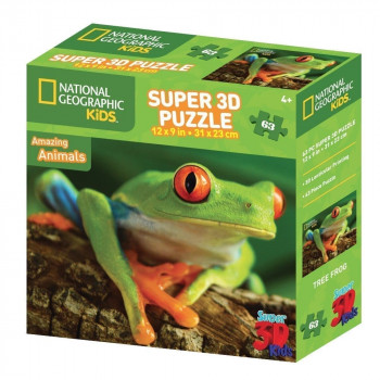 National Geographic Super 3D Tree Frog Puzzle - 63-Piece 9 CIGRGFYL