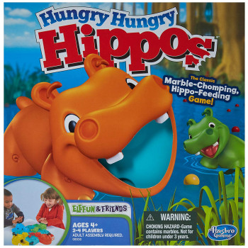 Hasbro Gaming Elefun & Friends Hungry Hungry Hippos Game 6 vfgGrL