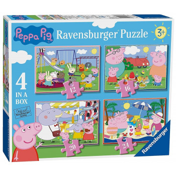 Ravensburger Peppa Pig 4 in a Box - 12, 16, 20, 24 Piece - Jigsaw Puzzles 11 zS heQeL