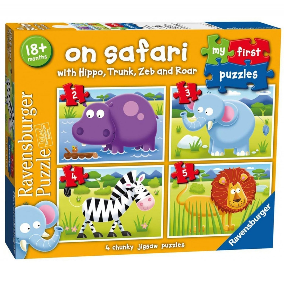 Ravensburger-My-First-Puzzle,-On-Safari-(2,-3,-4-&-5-Piece)-Jigsaw-Puzzles-444 Ravensburger My First Puzzle On Safari Piece Jigsaw Puzzles
