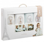 Sophie-la-girafe-Set-of-4-Muslins-hhhhh
