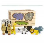 Melissa & Doug Animal Rescue Shape-Sorting Truck - Wooden Toy With 7 Animals & 2 Play Figures 2 dde44-22