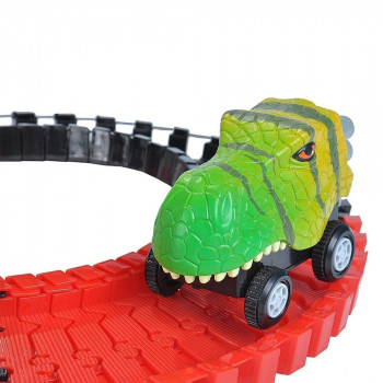 Wild Republic Flex Track Dino T-Rex Green 10 flex track t rex