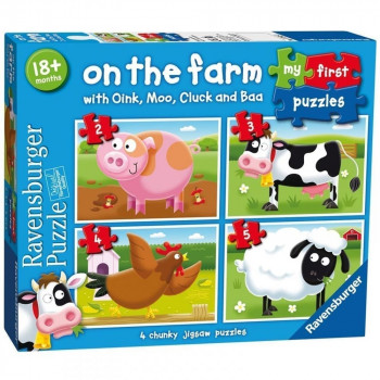 Ravensburger My First Puzzle, On the Farm - 2, 3, 4 & 5 piece - Jigsaw Puzzles 7 my first puzzle on the farm puzzles in a box p image