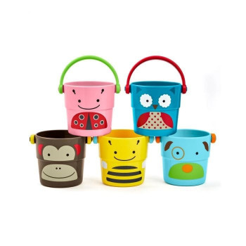 Zoo Stack and Pour Buckets 15 Zoo Stack and Pour Buckets - Animal Toy Shop -