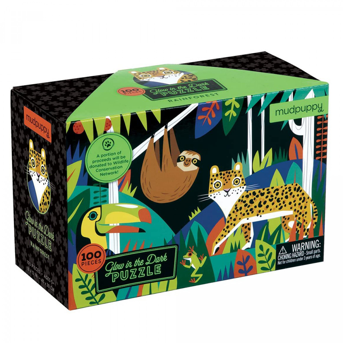 Glow In The Dark Puzzle – Rainforest - Animal Toy Shop -