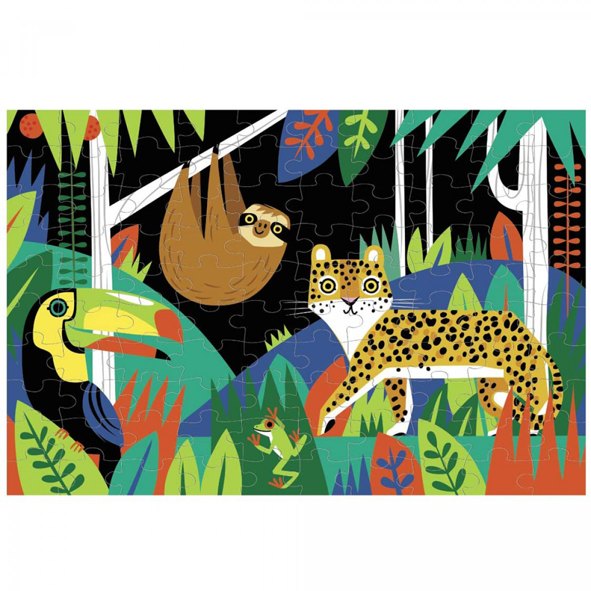 Glow In The Dark Puzzle – Rainforest - Animal Toy Shop -